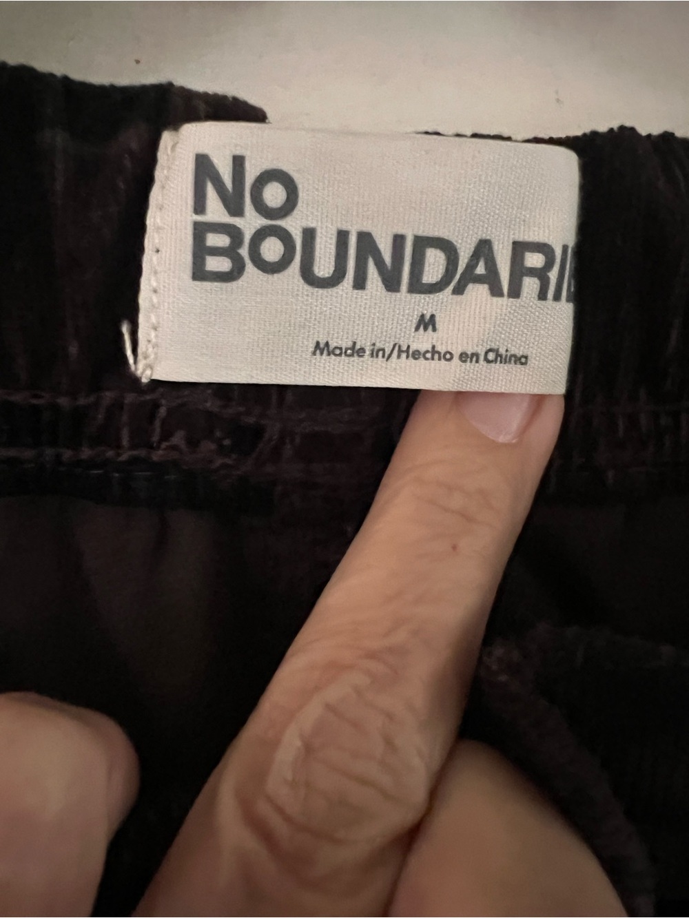 No Boundaries Wide Leg Pants in Deep Brown Velvet